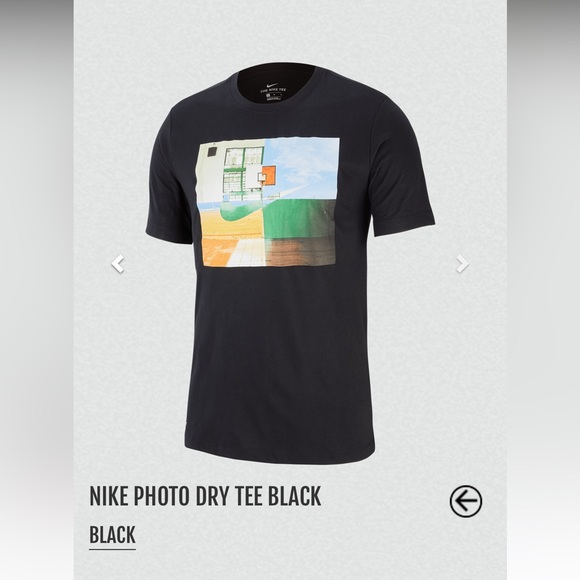 BRAND NEW NIKE PHOTO DRY TEE BLACK - Picture 1 of 3